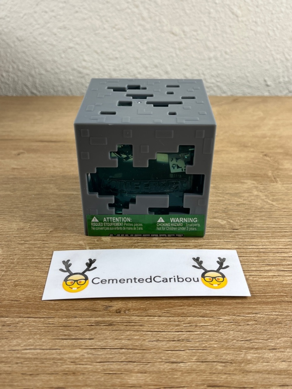 Minecraft Jelly Cube Blue Sensory Fidget Stress Toy NEW